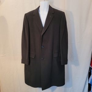 Dhalishan For Boyd's 100% Cashmere Black Overcoat